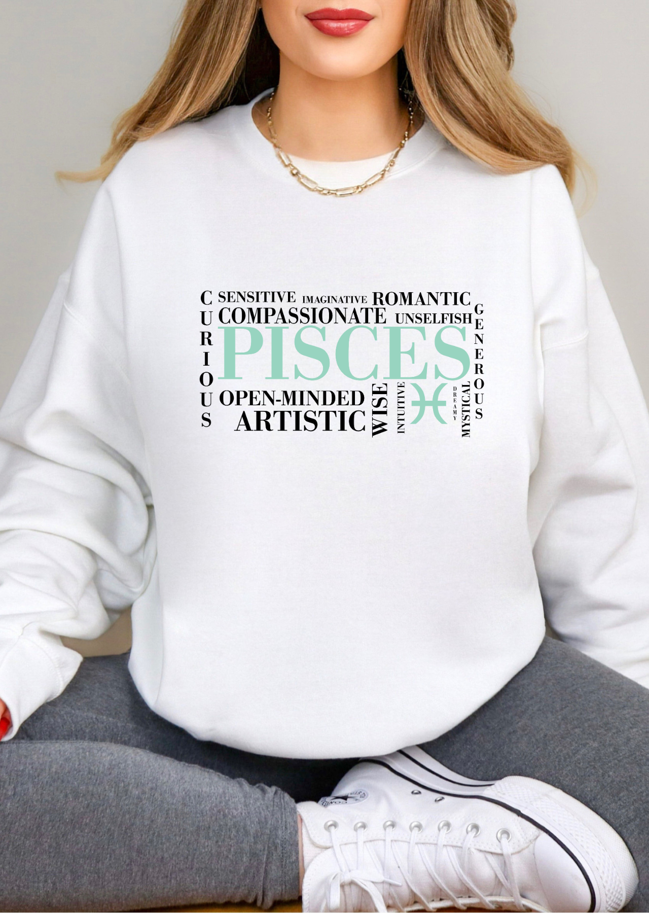 Pisces Zodiac Tee – Curious, Sensitive, Artistic